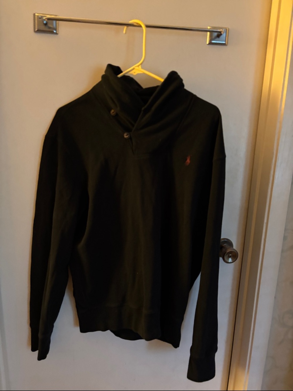 Ralph Lauren navy Sweatshirt with Red Pony Logot